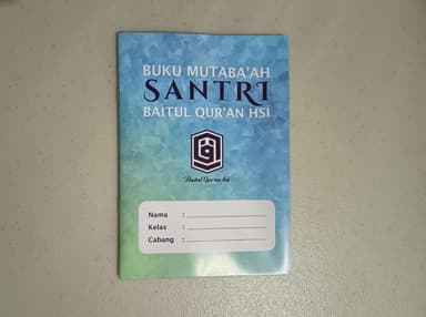 Cover Buku Mutaba'ah Santri